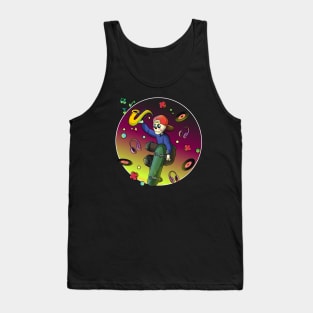 Jazzy Skateboarding Skull Punk Tank Top